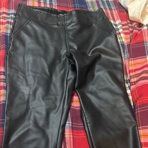 Ricki's Black Faux Leather Trousers